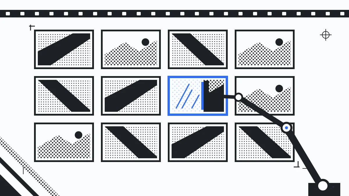 ai cleaning up a photo grid