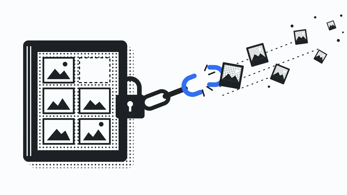 A shared album link breaking away — shared album link privacy